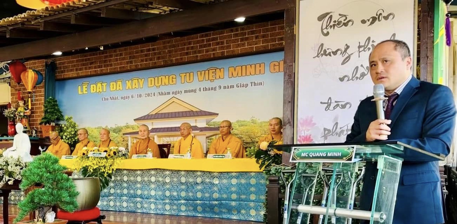 Foundation Stone Laying Ceremony Minh Giac Monastery Main Image